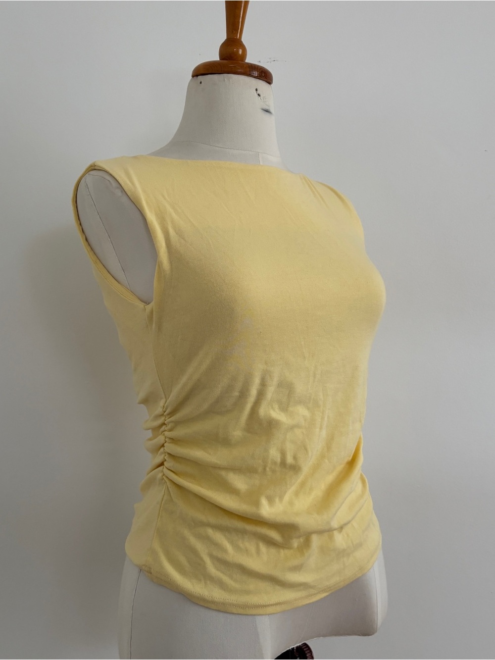 New with tags OGL Move Eco-Mousse® Ruched Sides Boatneck Brami Tank Top